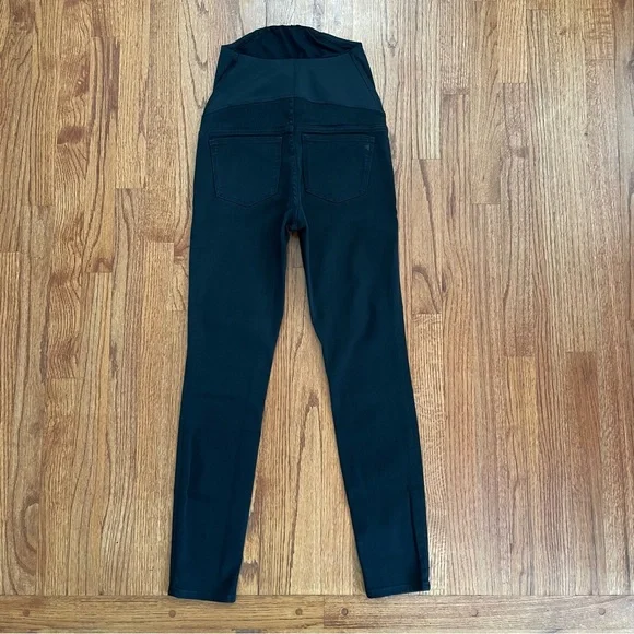 Madewell Maternity Over-the-Belly Skinny Jeans in Lunar Wash Black size 24 - Picture 8 of 16